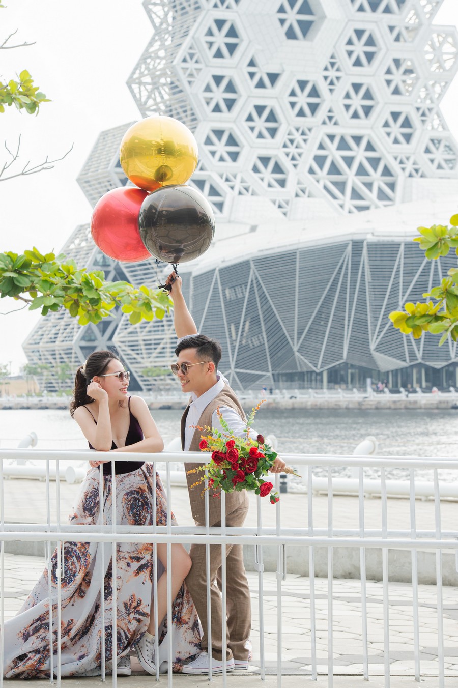 光榮碼頭港灣步道婚紗照